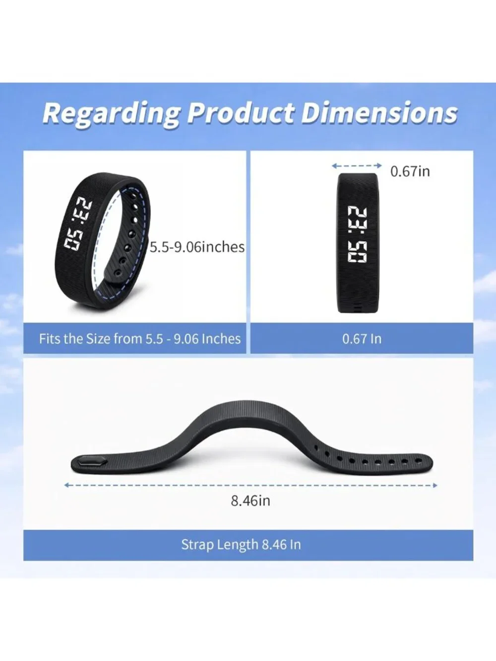Silent Vibration Alarm Clock for Heavy Sleepers | Loud Wearable Bed Shaker Watch